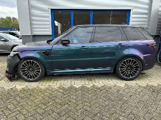 krockskadad bil taxi Land Rover Range Rover sport Range Rover Sport SVR 5.0 575PK Carbon Vol Opties 2019/2